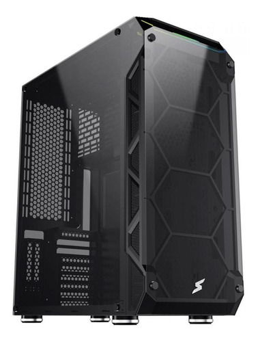 Gabinete Superframe Hércules, Full Tower, Rgb, Vidro Cor Preto