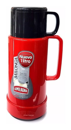 Imagen 1 de 7 de Termo Lumilagro Milonga Compacto 1lts. Resistente Original