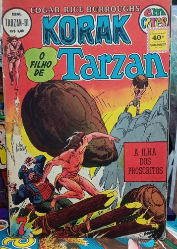 Korak, O Filho De Tarzan Em Cores No 07 Editora Ebal 1974