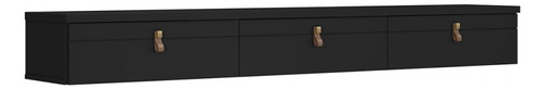 Rack Para Tv Até 65 Polegadas Suspenso Line 3 Portas Preto