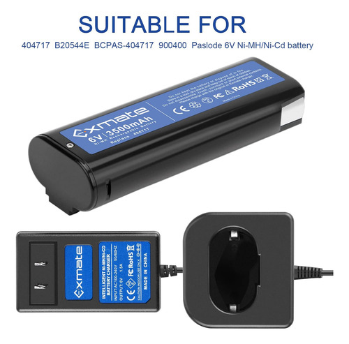 Cargador De Batería Ni-mh/ni-cd De 6 V Compatible Con Paslod
