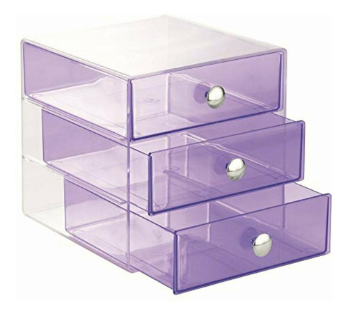 Interdesign Drawers Caja Almacenaje Con 3 Cajones | Cajonera