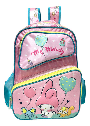 Mochila Escolar 3d My Melody Hello Kitty - Original - Nuevo 