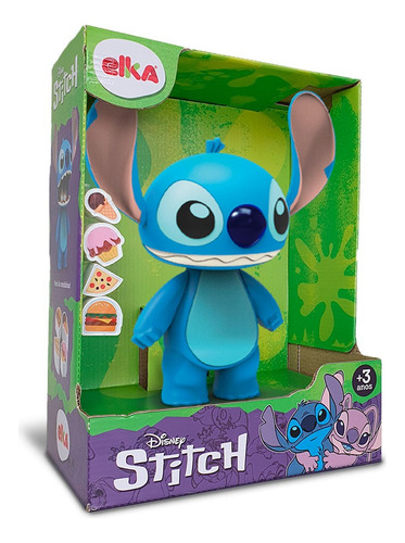 Muñeco Stitch Disney De 24 Cm Con Comiditas Divertidas Elka