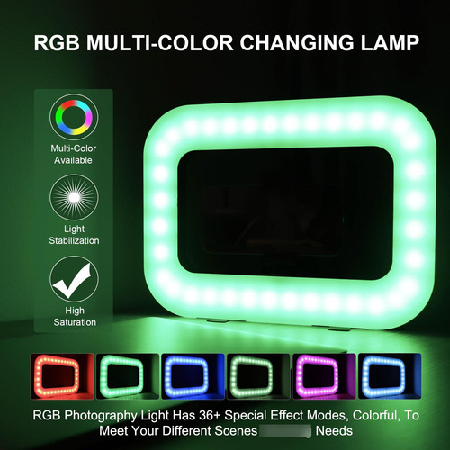 Soporte De Video Para Teléfono Con Luz Rgb Y Estabilizador Color