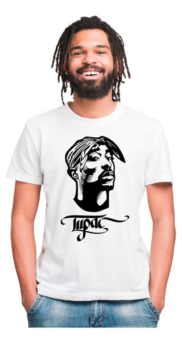 Remera Tupac - Algodón 1ra Calidad