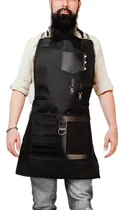 Comprar Mandil Para Barbero Modelo New York Black De Barbest Co. Color Negro