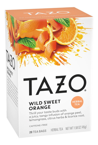 Starbucks Te Hibiscus Naranja Wild Sweet Orange Tazo Citrico