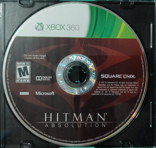 Xbox One - Hitman Absolution - Solo Cd Original No 360 R (Reacondicionado)