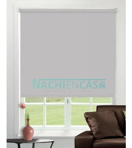 Cortina Roller Blackout Ventanal 2x2 En 2 Paños De 105x210