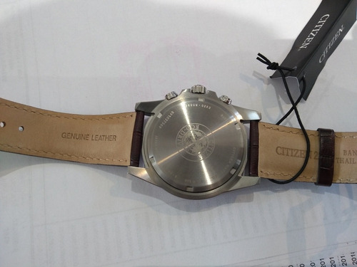 Citizen Titanium Eco Drive Cuero Marrón Modelo Bl5551-06l
