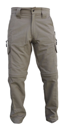 Pantalon Cargo Ripstop Desmontable Antidesgarro Bermuda 