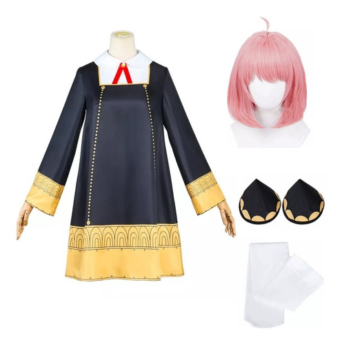Imagen 1 de 5 de Cosplay Anya Forger Spy X Family Disfraz Completo Anime