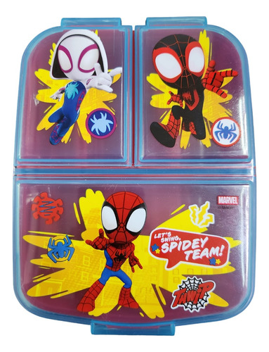 Lunchera Infantil Multiple 3 Compartimientos Plastico Stor 