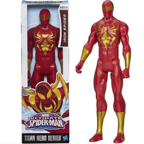 Boneco Iron Spider Marvel 30cm Articulado Da Hasbro.