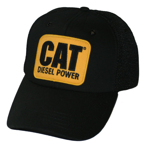 Gorra De Malla Negra Caterpillar Cat Vintage Diesel Power