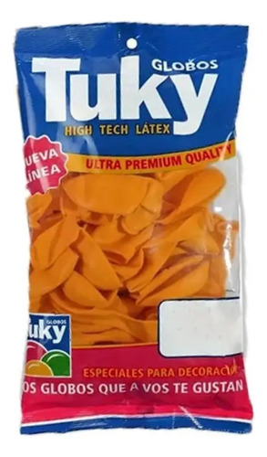 Globos Standard Intense Tuky - 9 X 50 Un Naranja Standard 9