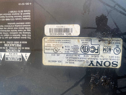 Pantalla Sony Kdl-46nx720 (Usado)
