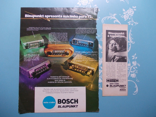 Propaganda Vintage (kit De 2). Blaupunkt Bosch Linha Para 72