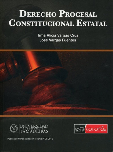 Derecho Procesal Constitucional Estatal, De Vargas Cruz, Irma Alicia. Editorial Colofon En Español