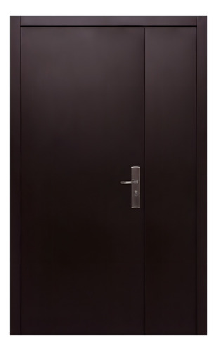 Puerta de seguridad XE Simplex con fijo S5 130-213 apertura izquierda 100% acero color chocolate