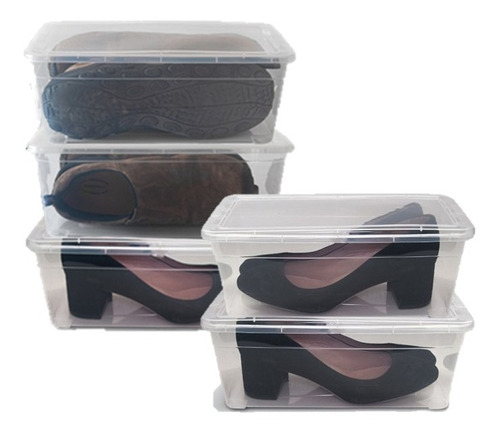 Cajas Organizadoras Zapatos Colobox Vista N1 X 5u Colombraro