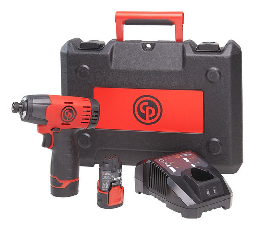 Llave De Impacto 1/4 Cp A Bateria Con Kit Cp8818 Color Rojo/negro