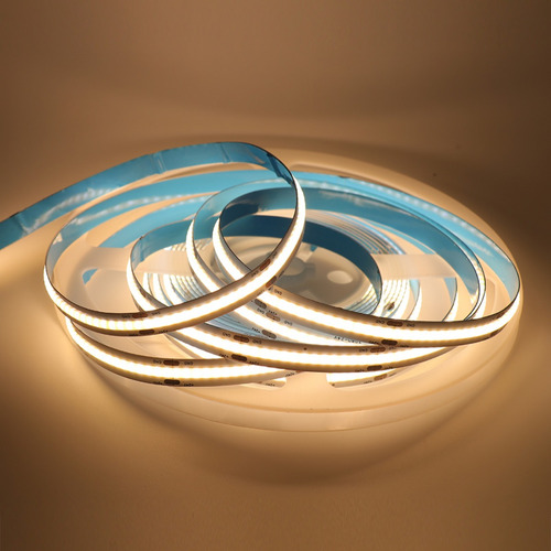 Tira Led Cob 10w 5 Metros Flexible Luz Continua Interior Color De La Luz Blanco Frío