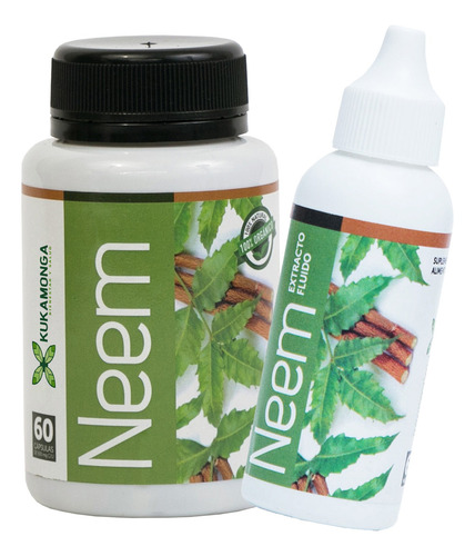 1 Neem Cápsulas + 1 Extracto Neem
