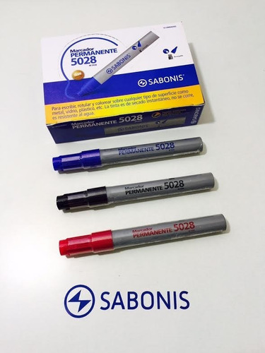 Imagen 1 de 1 de Marcador Permanente Recargable C/gotero X12 Sabonis