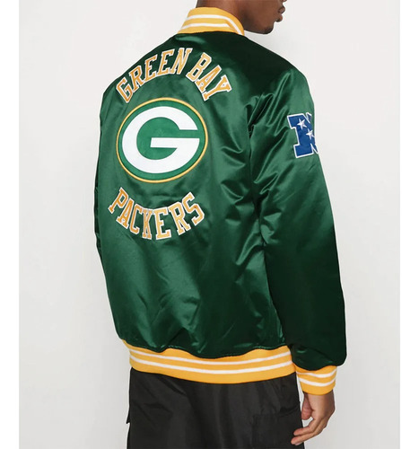 Chamarra Green Bay Packers Super Bowl Mitchell & Ness Size M
