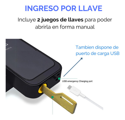 Cerradura Inteligente Wifi Exterior Para Puertas Intemperie