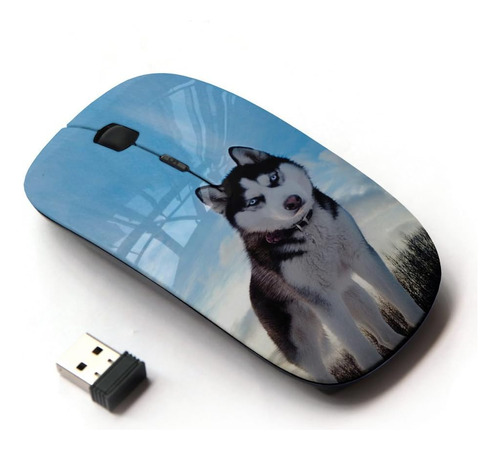 Koolmouse [mouse Sem Fio Óptico 2.4g [husky Dog]