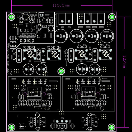 Placa Amplificadora De Alta Potência Tl072 Op Amp Tpa3255 Fe