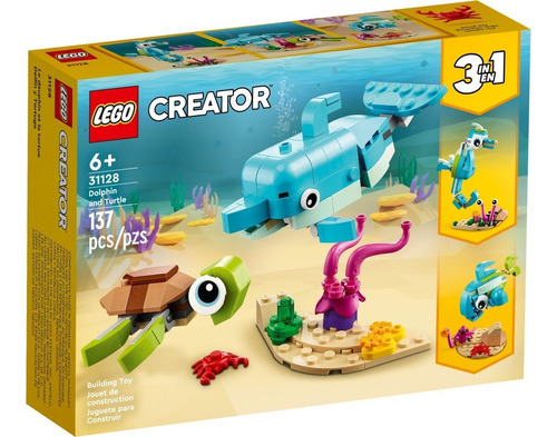 Lego 31128 Creator Set Delfin Tortuga 3 En 1