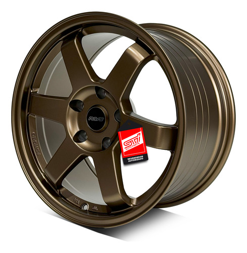 Jogo Roda Te37 Aro 17x9 5x120 Offset 35 9.1kg Bronze