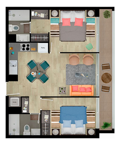 Venta Dpto Central En Concepcion