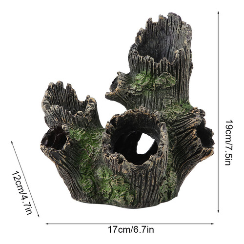 Tronco De Árbol De Resina Artificial Decorado Con Madera Flo
