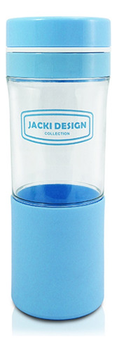 Garrafa Água Squeeze 500ml Veda Jacki Design Academia Fitnes Cor Azul