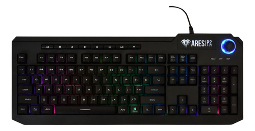 Teclado Membrana Gamdias Ares P2a Preto Abnt2