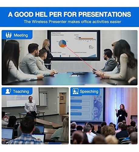 Apresentador Sem Fio Powerpoint Laser 2.4ghz Para