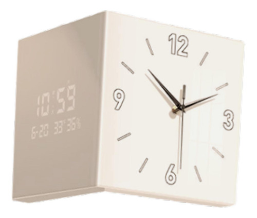 Reloj De Doble Cara Muralla Mundial Decoración De Crema