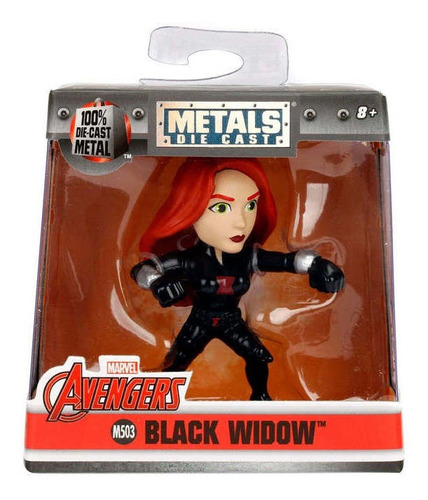 Mini Figura Acción Metal Die Cast Black Widow 7cms Jada