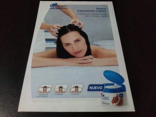 (pf412) Publicidad Julieta Diaz * Head & Shoulders (Usado)