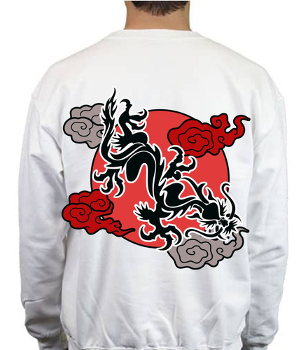 Sudadera De Dragón Japonesa, Diseño Oriental - Mitología