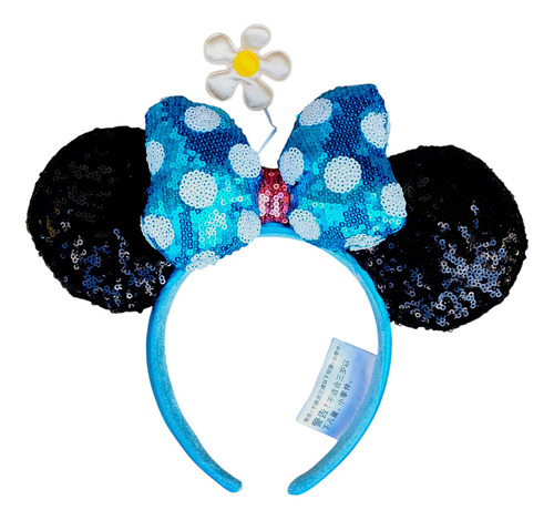 Diadema Moda Disney Minnie Mouse Azul Disneylandia Original Azul