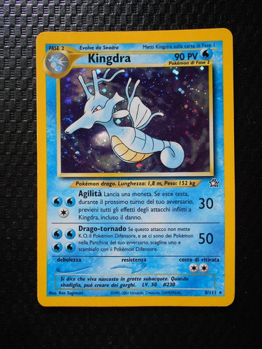 Kingdra Estrella Pokemon Foil Italiana Impecable