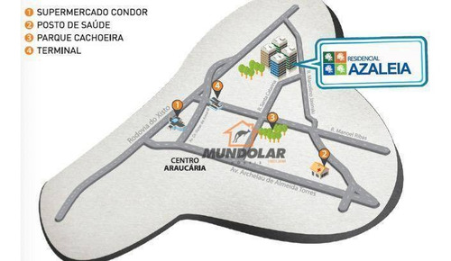 Apartamento Com 2 Dormitórios À Venda, 41 M² Por R$ 138.500 - Tindiquera - Araucária/pr - Ap2172