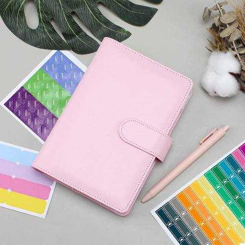 Bolsa De Carpeta Con Cremallera Carpeta Planner Rosa A6