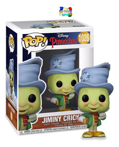 Figura De Acción Pinocchio Jiminy Cricket De Funko Pop!
